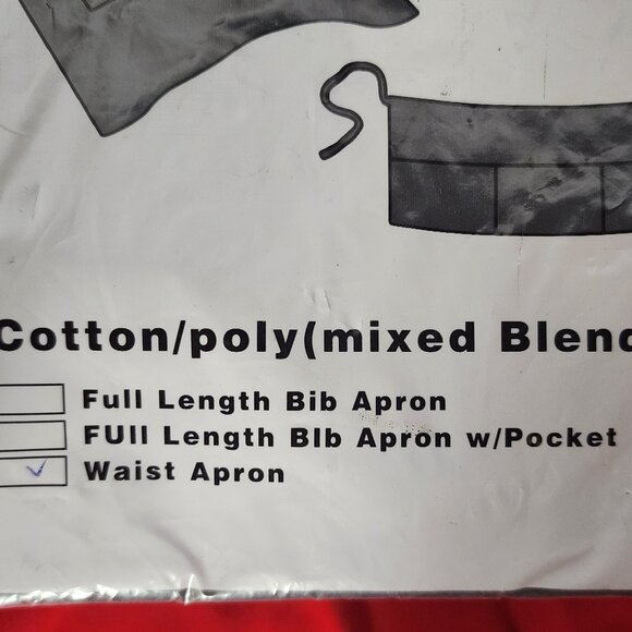 Winwear Black Cotton Poly Three Pocket WA-1221 Professional Waist Apron OSFM - Picture 6 of 16